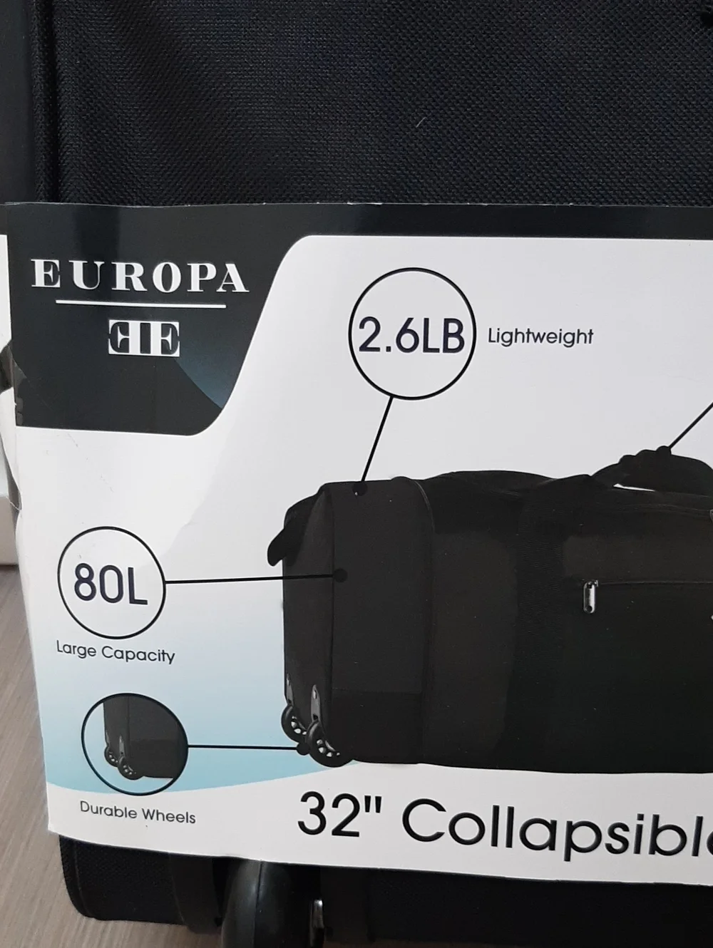 Collapsible Rolling Duffle Bag NWT